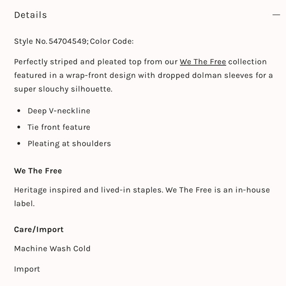 NWT Free People Maldives Wrap Top in Misty Combo. Sz M Ptp 24” - Picture 12 of 12